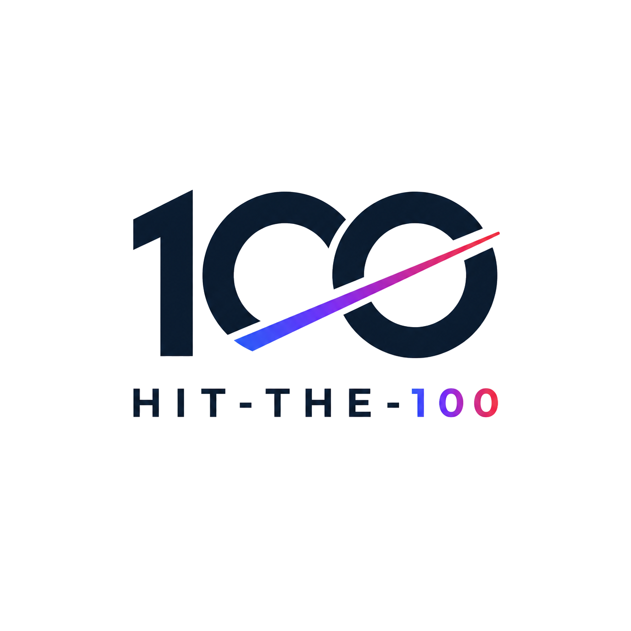 Hit the 100 logo